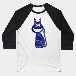 Smiling Cat Baseball T-Shirt